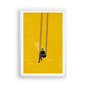 Poster in einem weißen Rahmen - Tag wie jeder andere - 61x91 cm