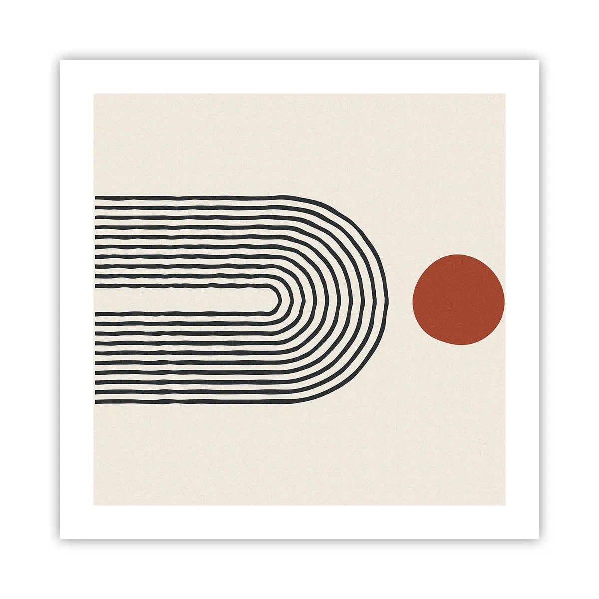 Poster - Magnetismus von Formen und Farben - 50x50 cm