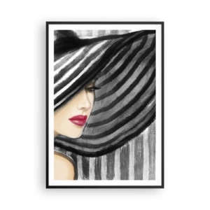 Poster in einem schwarzem Rahmen - Wo soll ich dich finden? - 70x100 cm