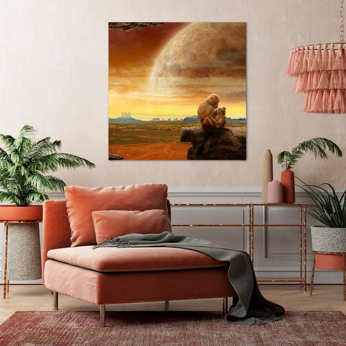 Bild auf Leinwand - Leinwandbild - Die Liebe ist überall gleich - 30x30 cm