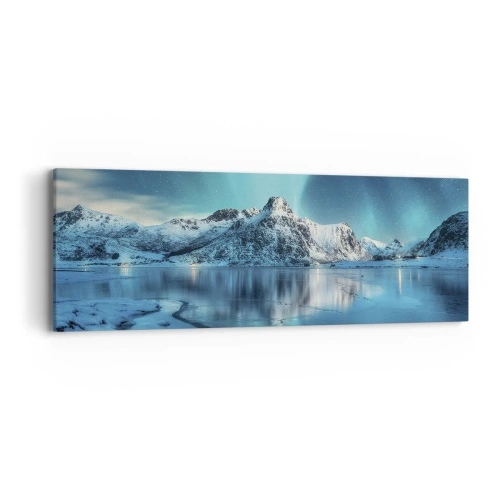 Bild auf Leinwand - Leinwandbild - Lichtnacht - 90x30 cm