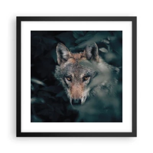 Poster in einem schwarzem Rahmen - Jäger - 40x40 cm