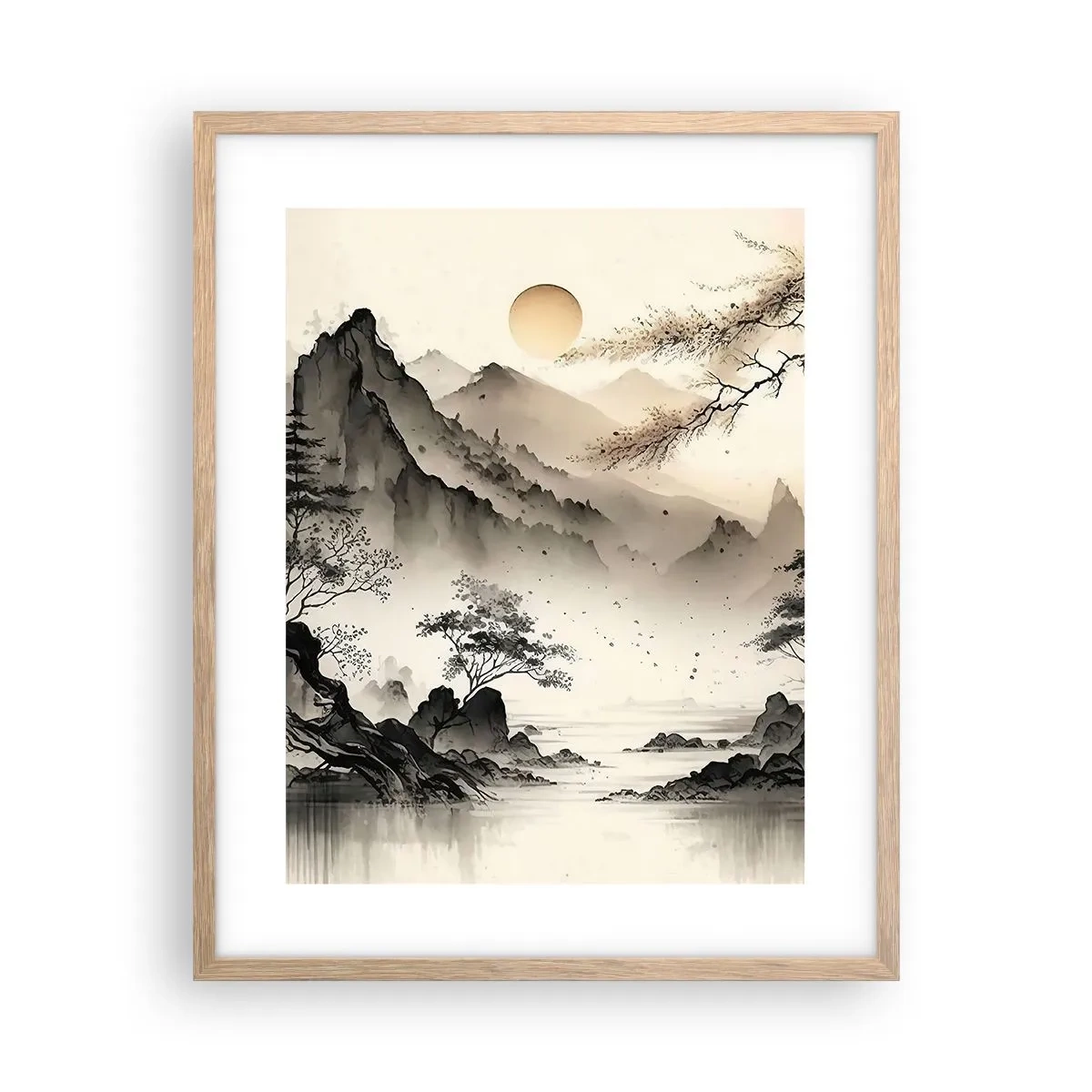 Poster in einem Rahmen aus heller Eiche - Einzigartiger Charme des Orients - 40x50 cm