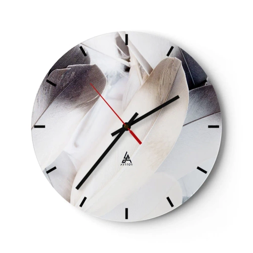 Wanduhr - Glasuhr - Fast engelhaft - 40x40 cm