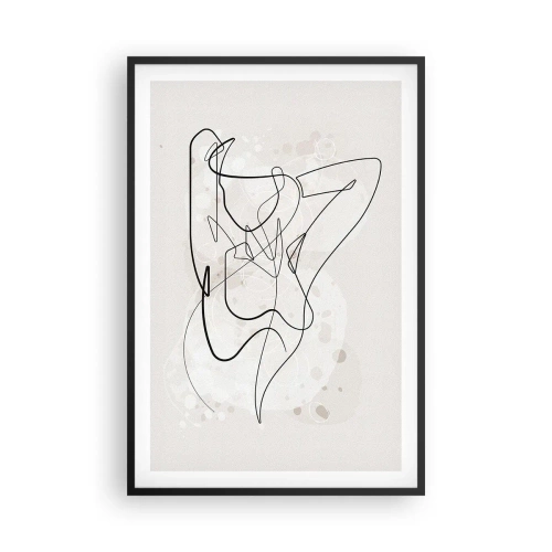 Poster in einem schwarzem Rahmen - Die Kunst der Verführung - 61x91 cm