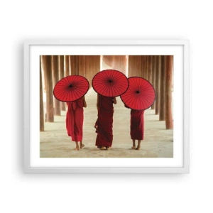 Poster in einem weißen Rahmen - Auf dem Weg ins Reine Land - 50x40 cm