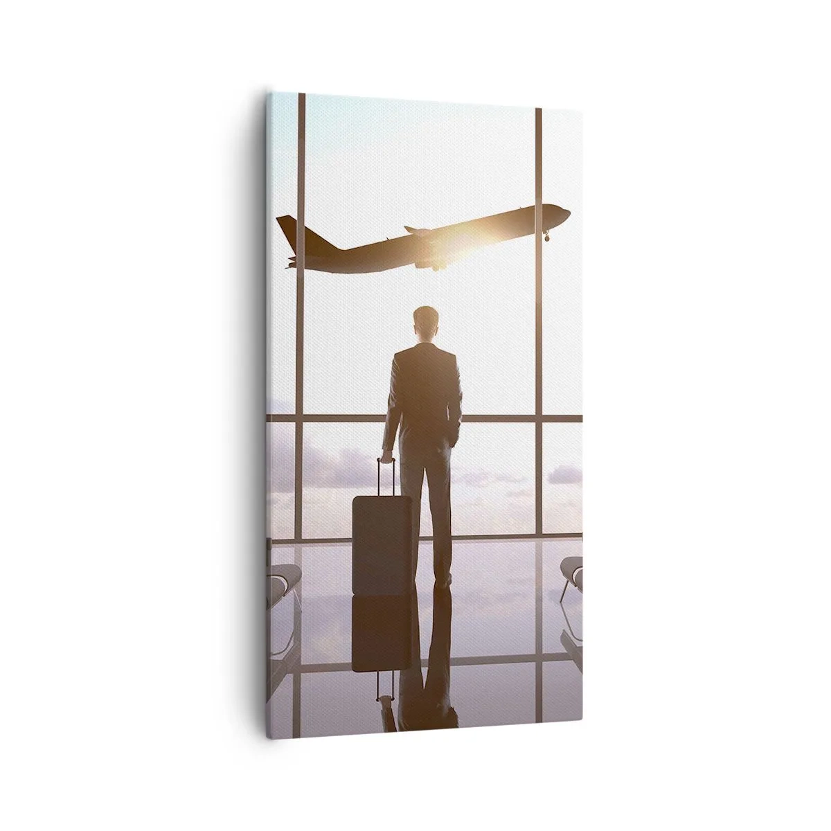 Bild auf Leinwand - Leinwandbild - Du hast Zeit, lass dir Zeit - 55x100 cm