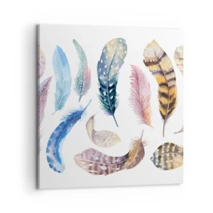 Bild auf Leinwand - Leinwandbild - Hell, bunt und bunt - 60x60 cm