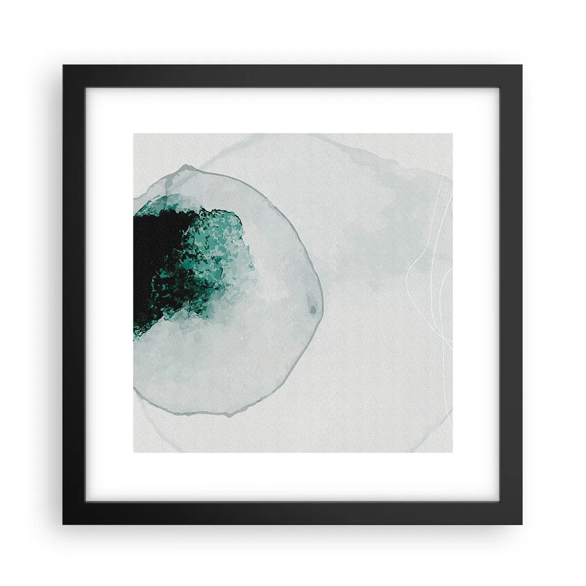 Poster in einem schwarzem Rahmen - In einem Tropfen Wasser - 30x30 cm