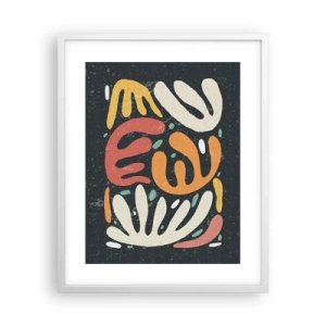 Poster in einem weißen Rahmen - Komposition – Ich erwische dich gleich - 40x50 cm