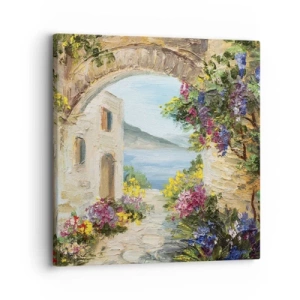 Bild auf Leinwand - Leinwandbild - Charme einer Küstenprovinz - 30x30 cm