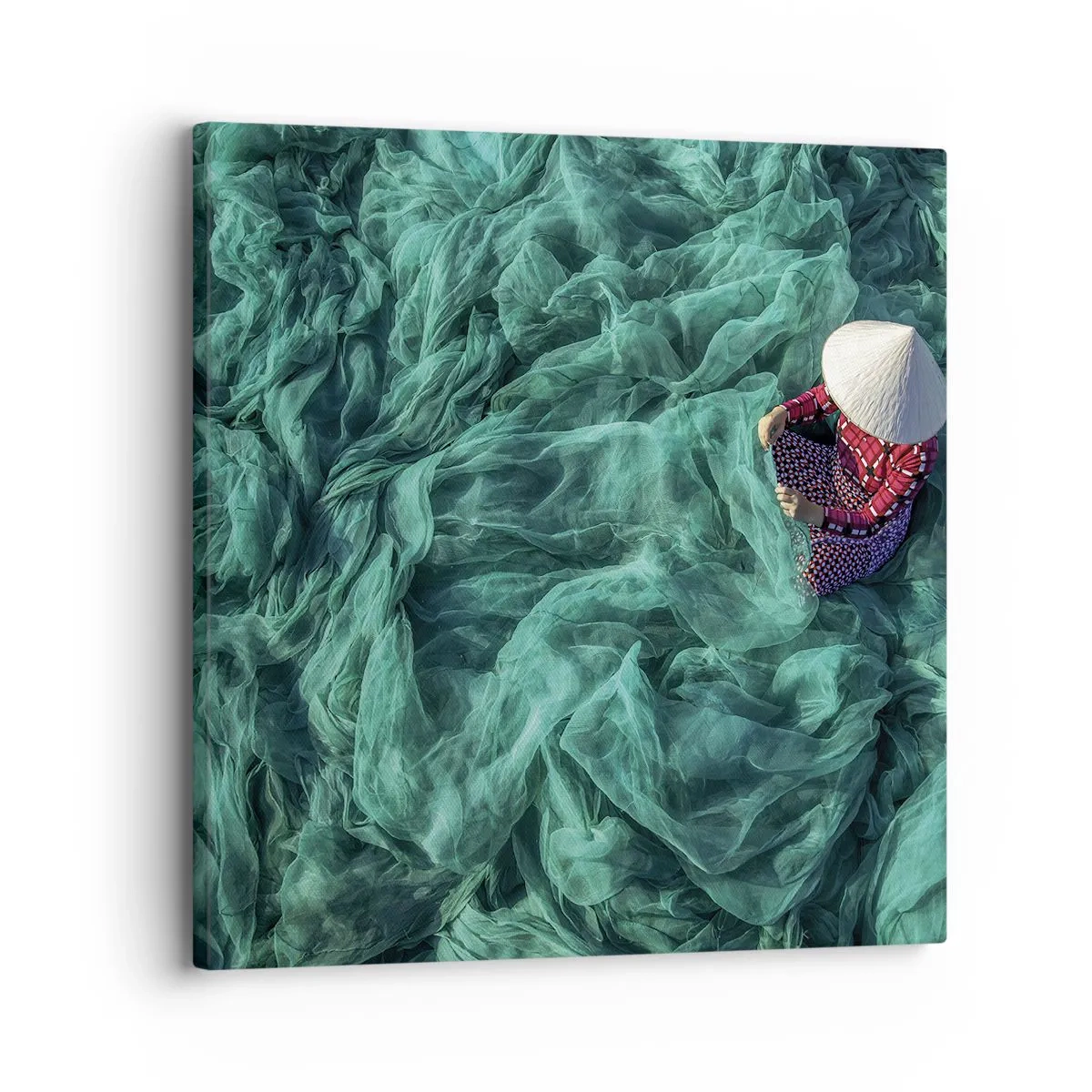 Bild auf Leinwand - Leinwandbild - In einem Meer aus Netzen - 30x30 cm