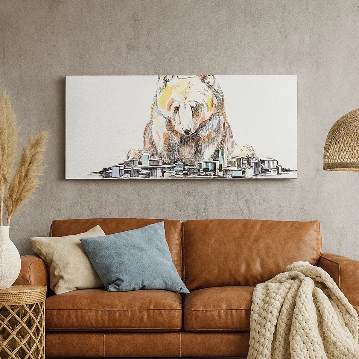 Bild auf Leinwand - Leinwandbild - Wie kann man so leben? - 30x30 cm