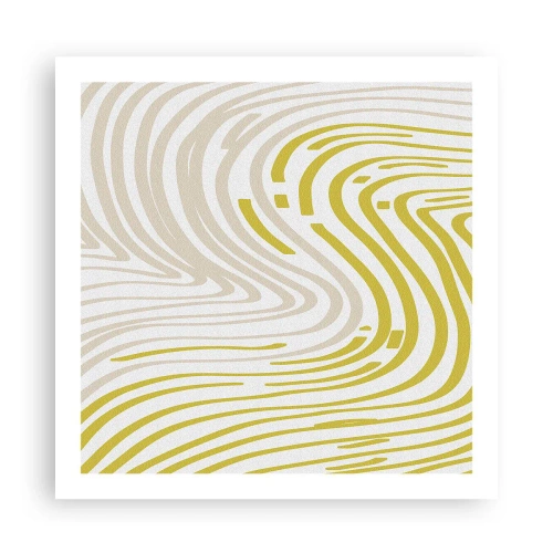 Poster - Komposition mit sanfter Biegung - 60x60 cm