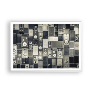Poster in einem weißen Rahmen - Und es ist alles in Ordnung - 100x70 cm