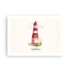 Poster - Das Wetter ringsum ist immer gut - 70x50 cm