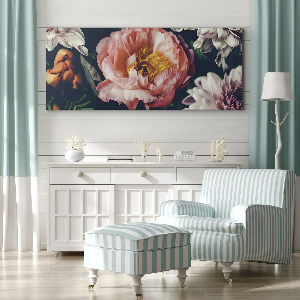Bild auf Leinwand - Leinwandbild - Mit barocker Pracht - 100x40 cm