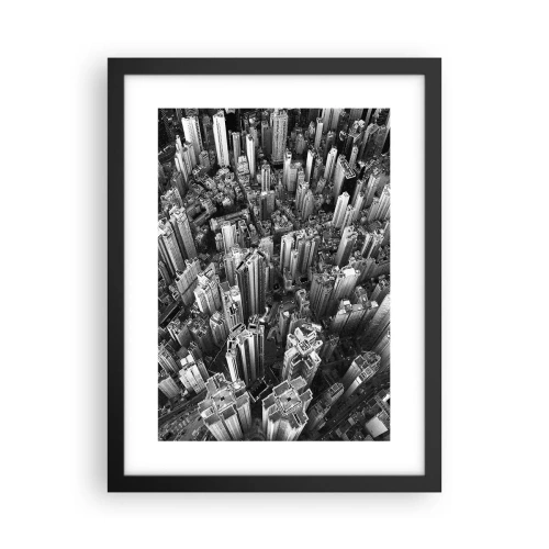 Poster in einem schwarzem Rahmen - Immer höher und höher - 30x40 cm