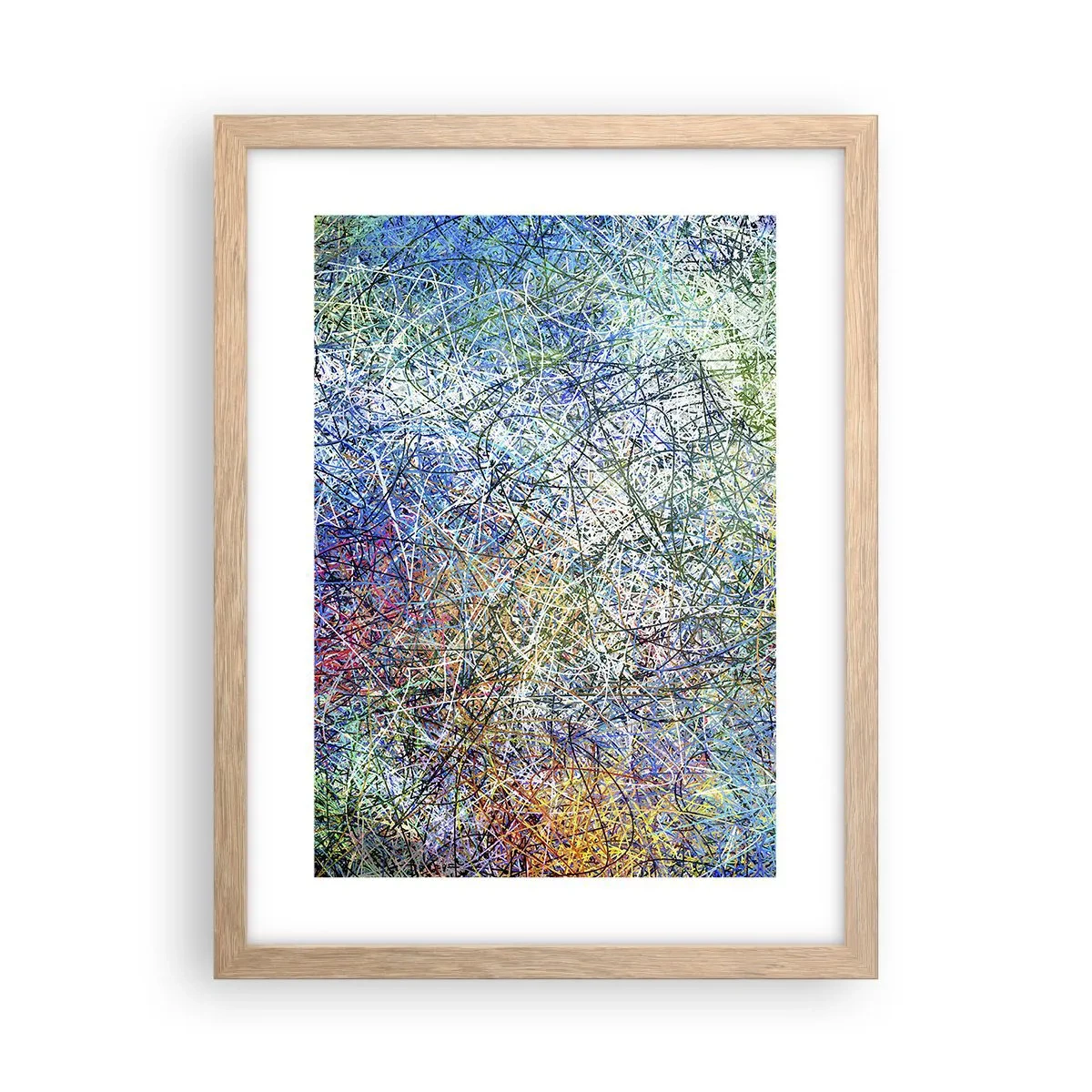 Poster in einem Rahmen aus heller Eiche - Es ist nicht so einfach - 30x40 cm