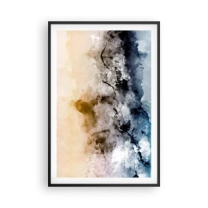 Poster in einem schwarzem Rahmen - In einer Nebelwolke ertrunken - 61x91 cm