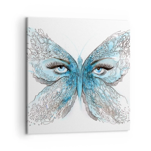 Bild auf Leinwand - Leinwandbild - Eros Blaumeise - 60x60 cm