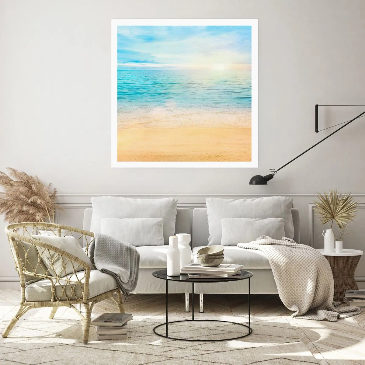 Poster - Großes Blau - 40x40 cm