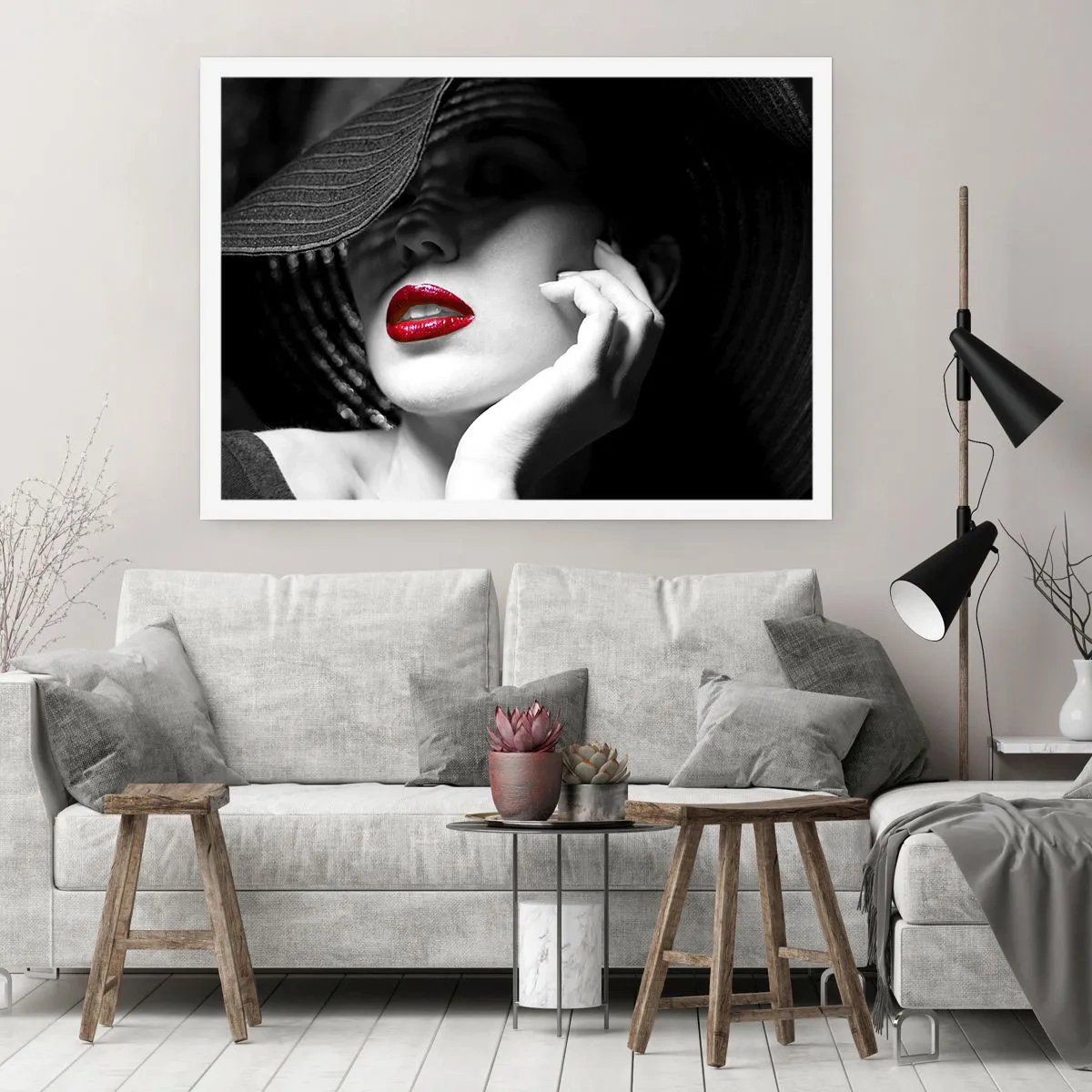Poster - Eine Studie in Scharlachrot - 70x50 cm