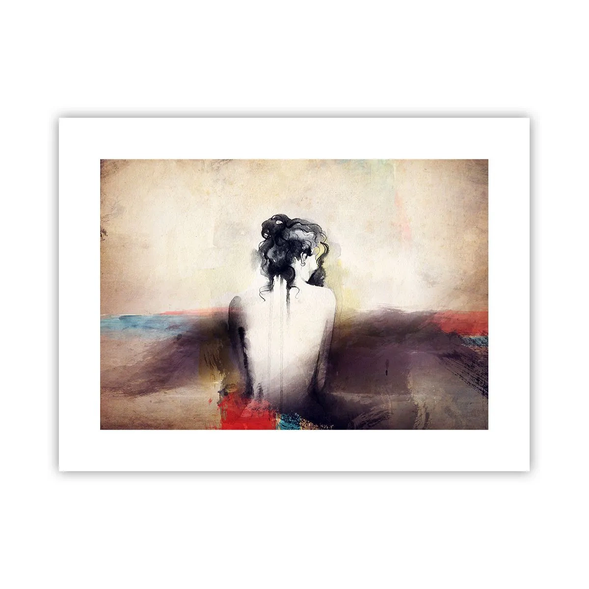 Poster - Glatte Linien, ovale Formen - 40x30 cm
