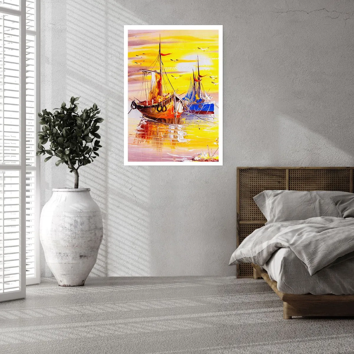 Poster - Eine wohlverdiente Pause im Hafen - 30x40 cm