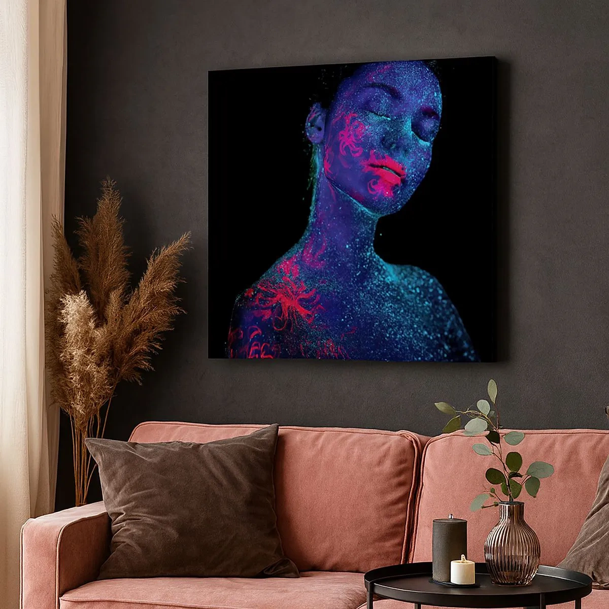 Bild auf Leinwand - Leinwandbild - Im Sternenstaub - 30x30 cm