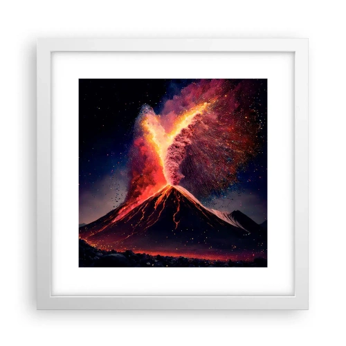 Poster in einem weißen Rahmen - Schönheit und Horror - 30x30 cm