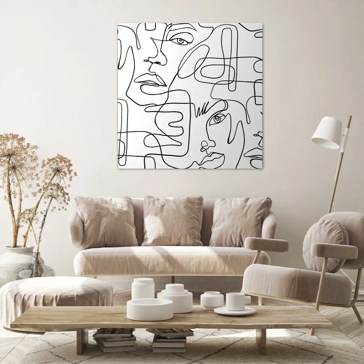 Bild auf Leinwand - Leinwandbild - In verworrenen Gefühlen - 70x70 cm