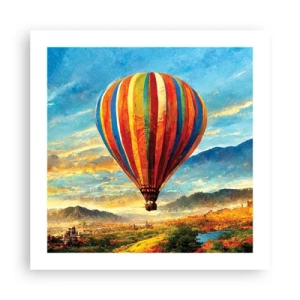 Poster - In der Stille sieht man mehr - 50x50 cm