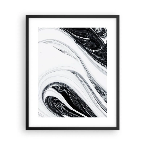Poster in einem schwarzem Rahmen - Kombination aus Gegensätzen - 40x50 cm
