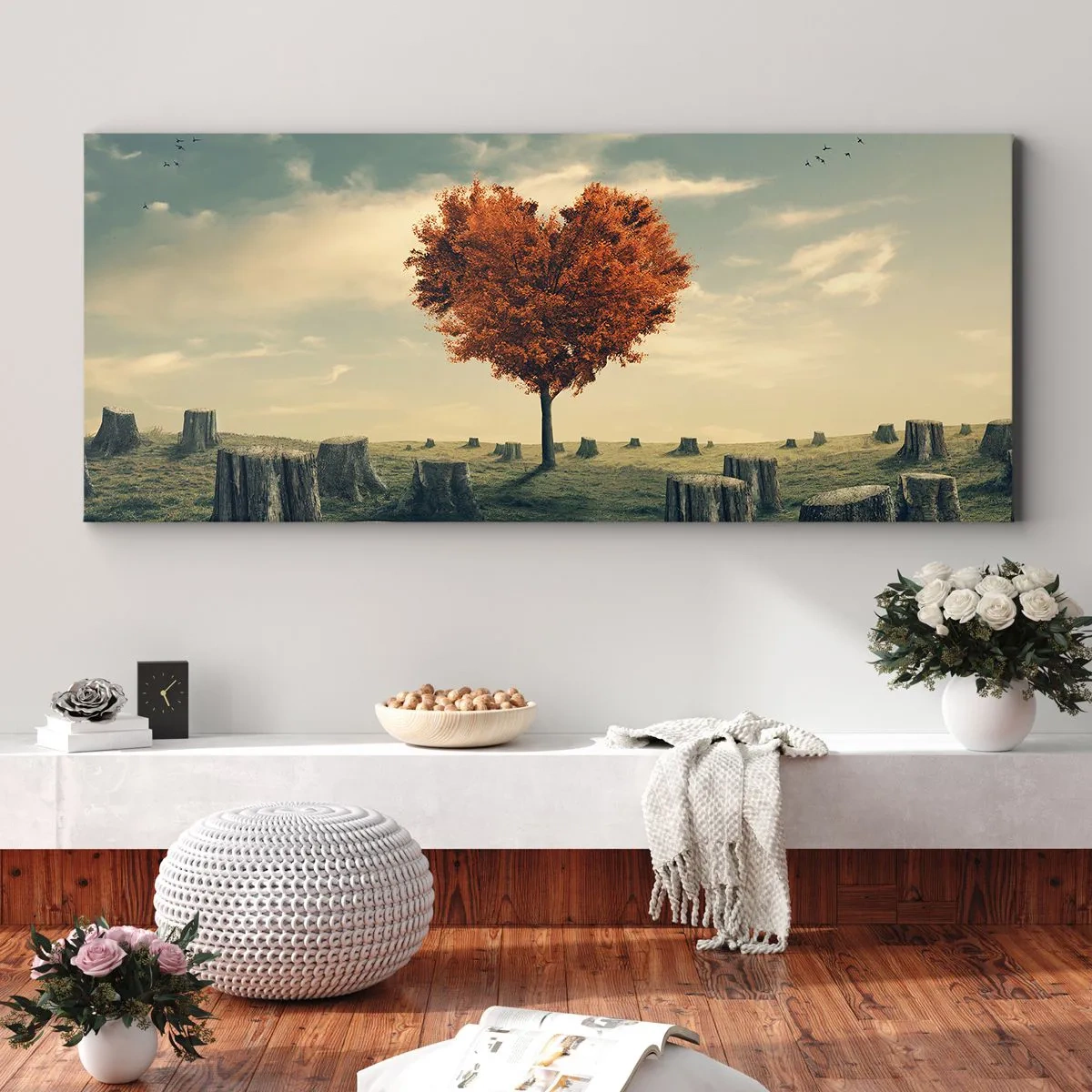 Bild auf Leinwand - Leinwandbild - Es gibt noch Hoffnung - 100x40 cm