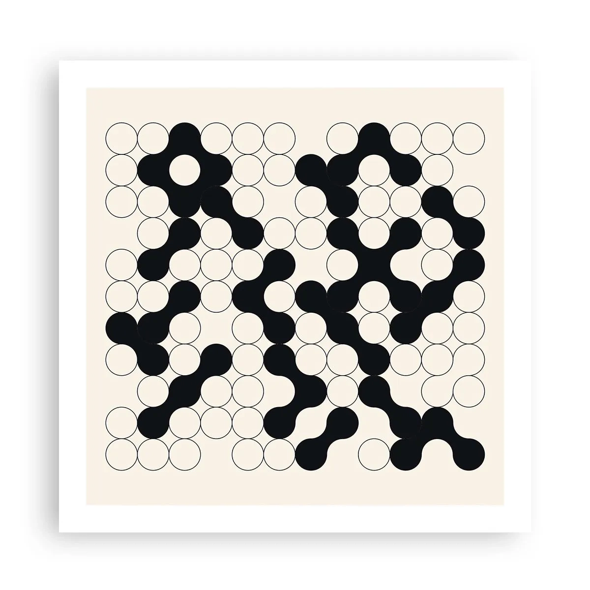 Poster - Chinesisches Spiel – Variation - 60x60 cm