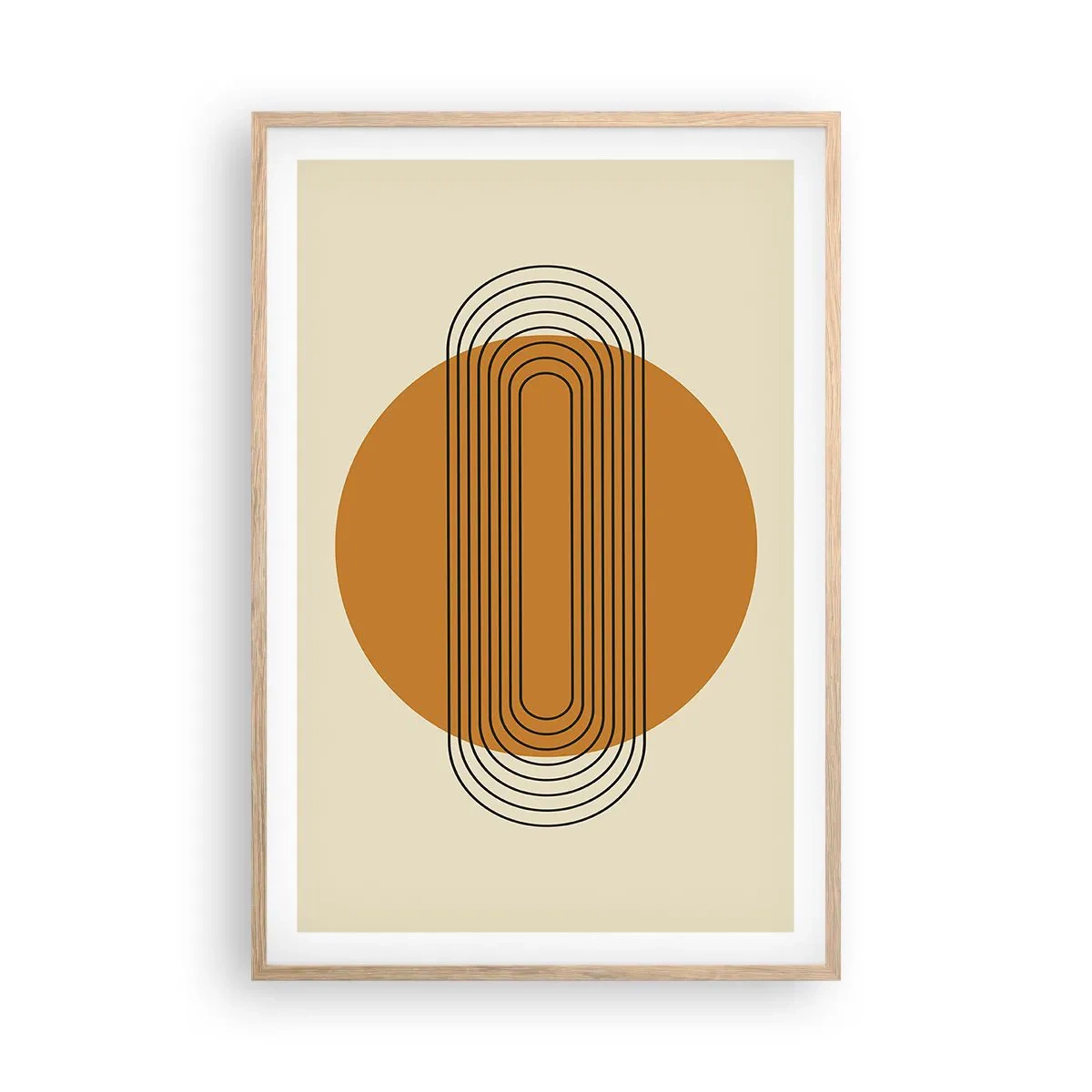 Poster in einem Rahmen aus heller Eiche - Perfekter Plan - 61x91 cm