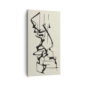 Bild auf Leinwand - Leinwandbild - Vielleicht eine Landschaft - 55x100 cm