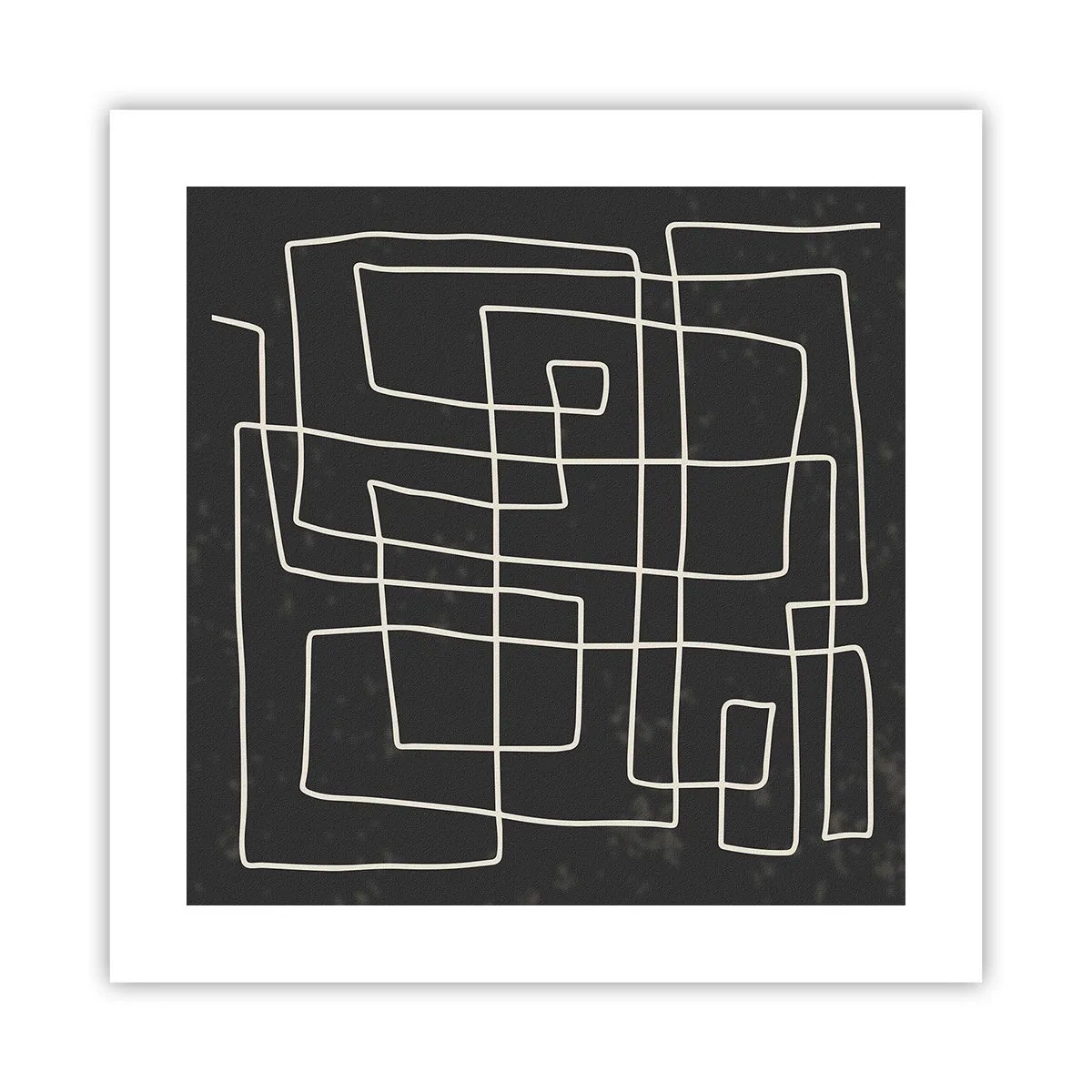 Poster - Nicht so einfach - 40x40 cm