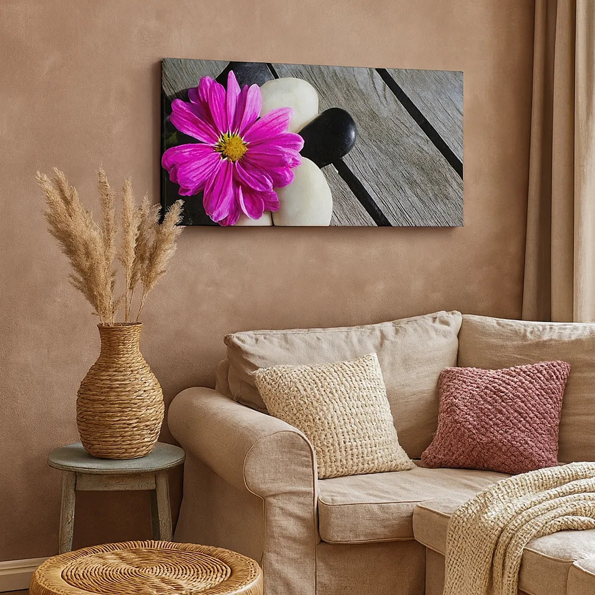 Bild auf Leinwand - Leinwandbild - Ruhe auf dem Pier - 30x30 cm