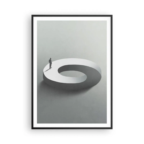 Poster in einem schwarzem Rahmen - Und wie soll man davon klug werden - 70x100 cm