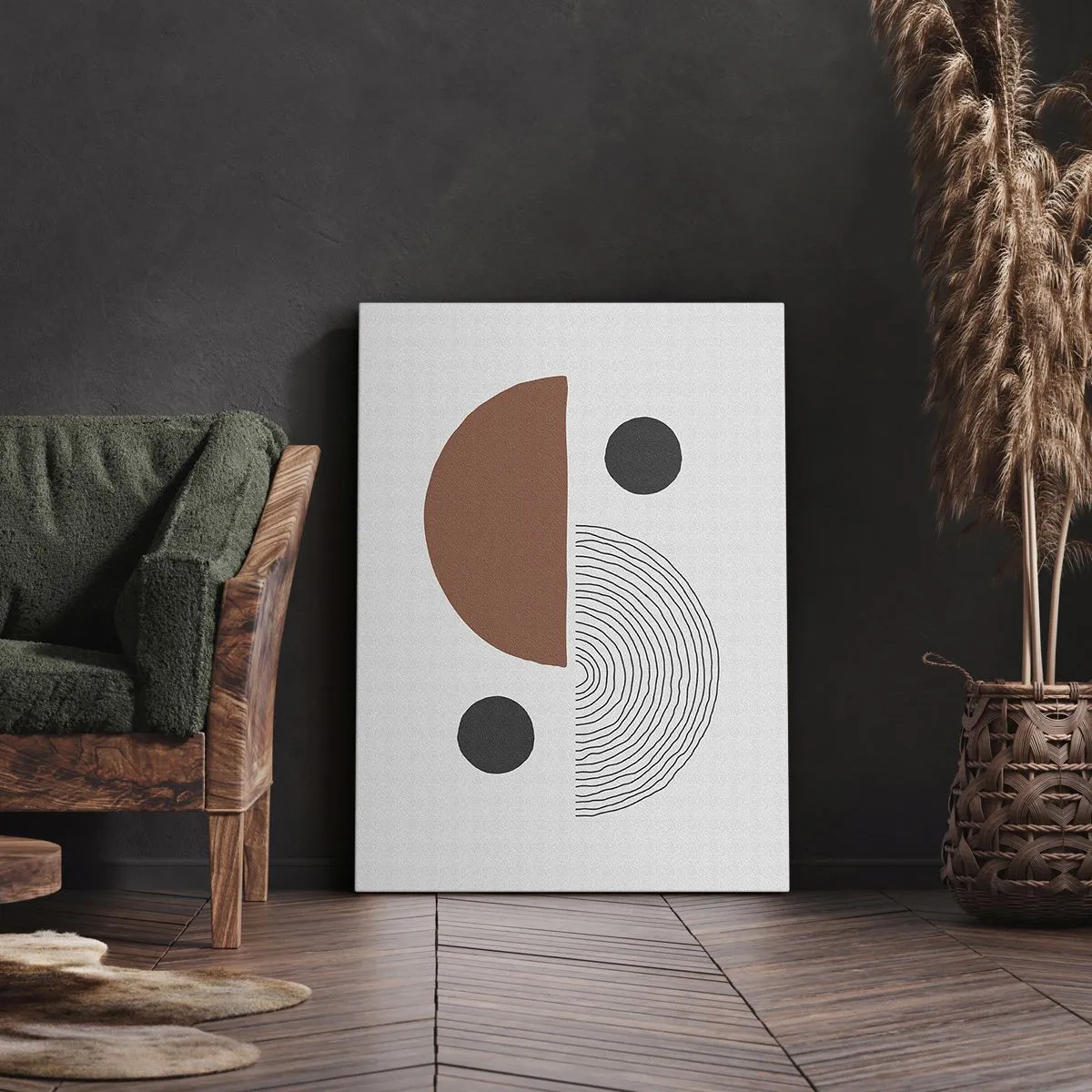 Bild auf Leinwand - Leinwandbild - Perfektion des Rades - 55x100 cm