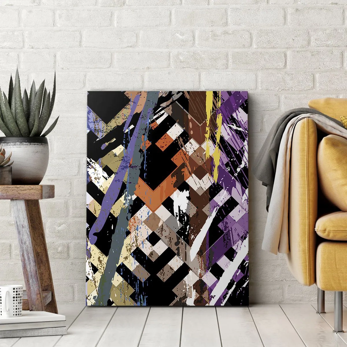 Bild auf Leinwand - Leinwandbild - Quadriert - 45x80 cm