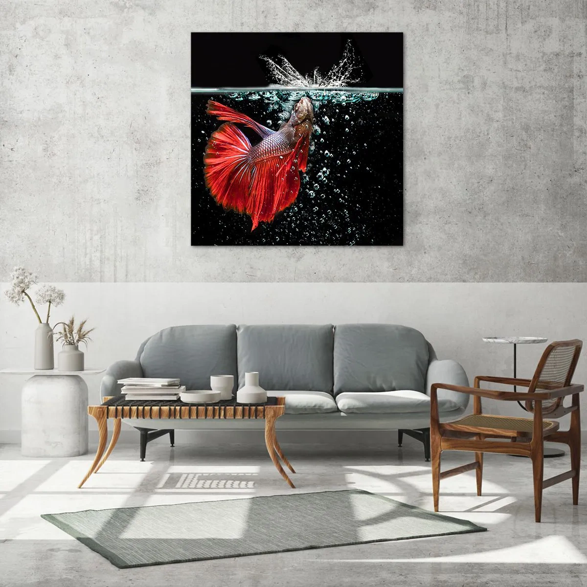 Glasbild - Bild auf glas - Du hast drei Wünsche - 60x60 cm