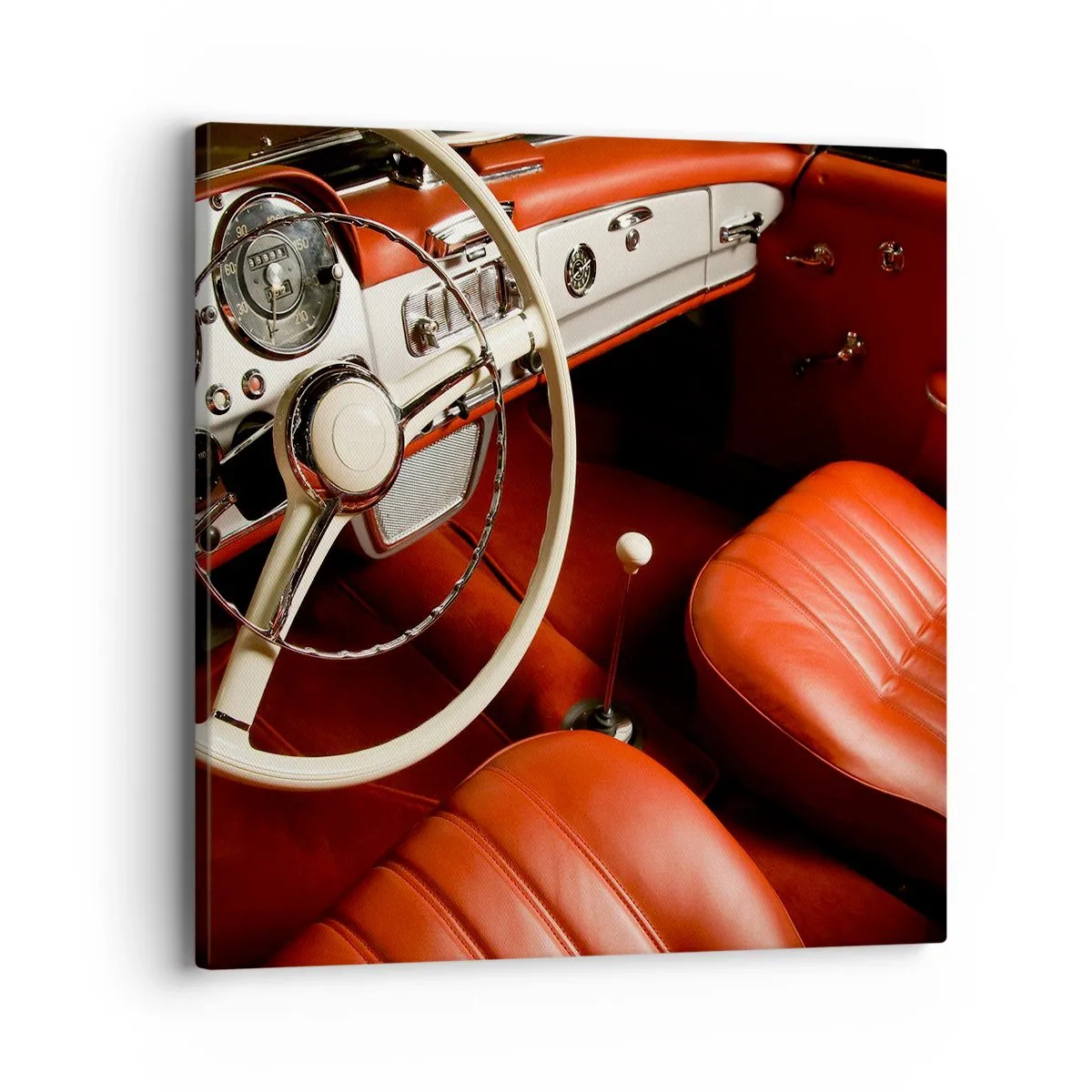 Bild auf Leinwand - Leinwandbild - Luxus im Vintagestil - 40x40 cm