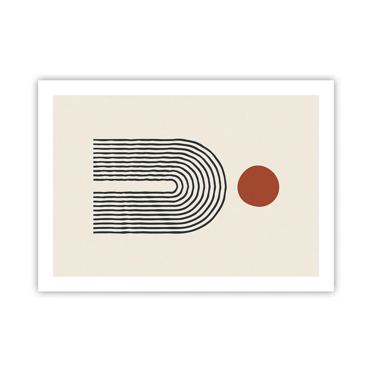 Poster - Magnetismus von Formen und Farben - 70x50 cm