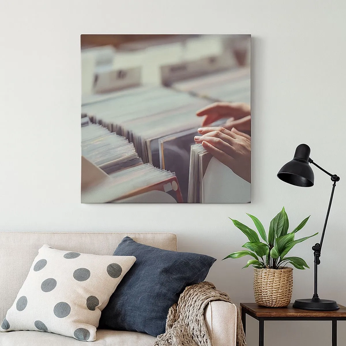 Bild auf Leinwand - Leinwandbild - Auf der Suche nach Emotionen - 30x30 cm