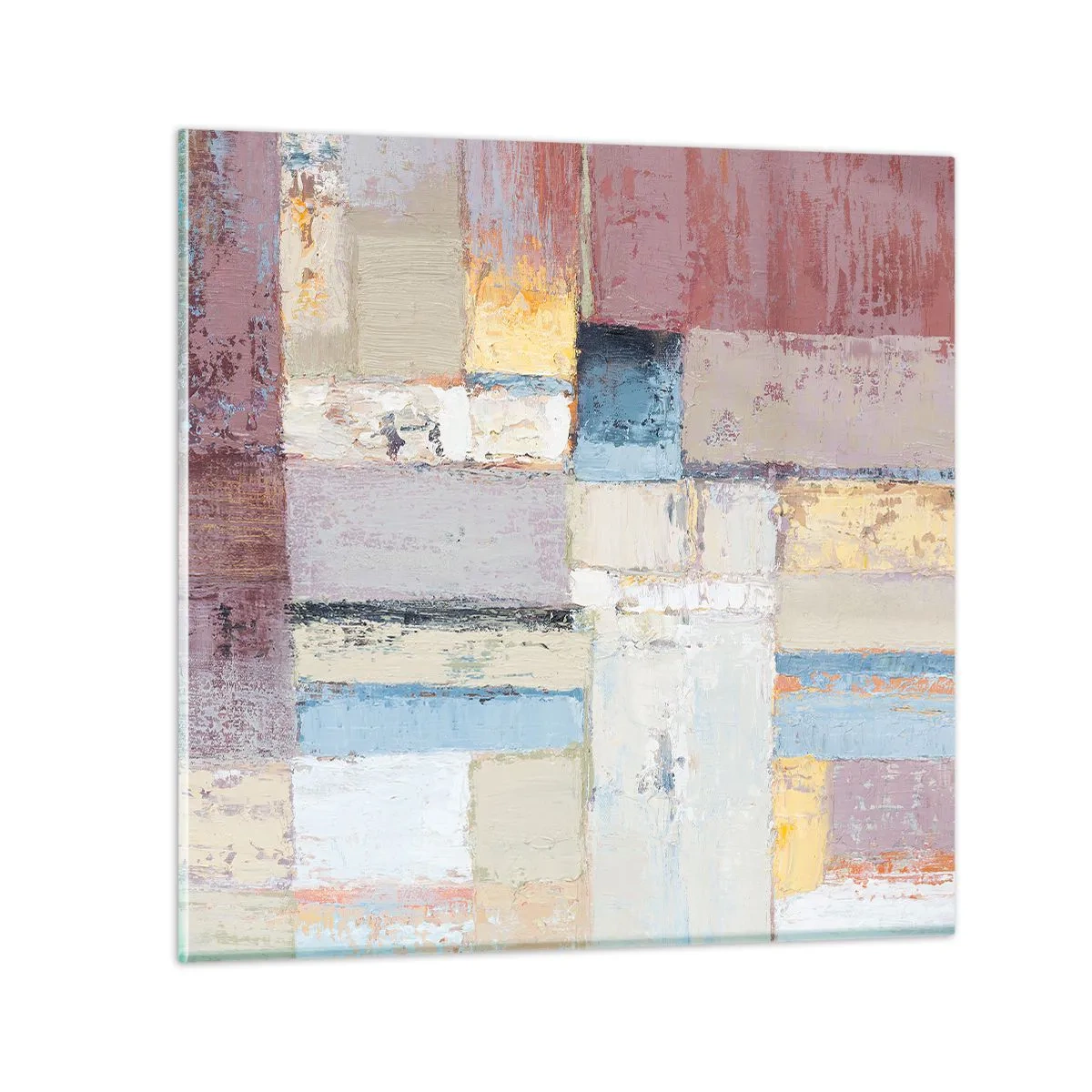 Glasbild - Bild auf glas - Ruhe der Geometrie - 40x40 cm