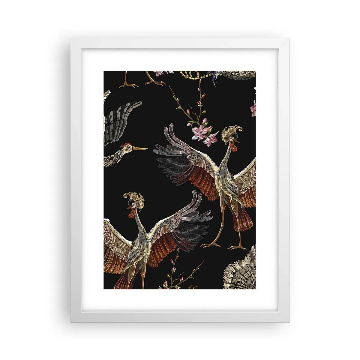 Poster in einem weißen Rahmen - Märchenvogel - 30x40 cm