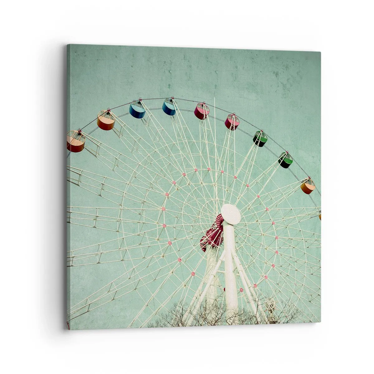 Bild auf Leinwand - Leinwandbild - Wir laden zum Spiel ein - 70x70 cm